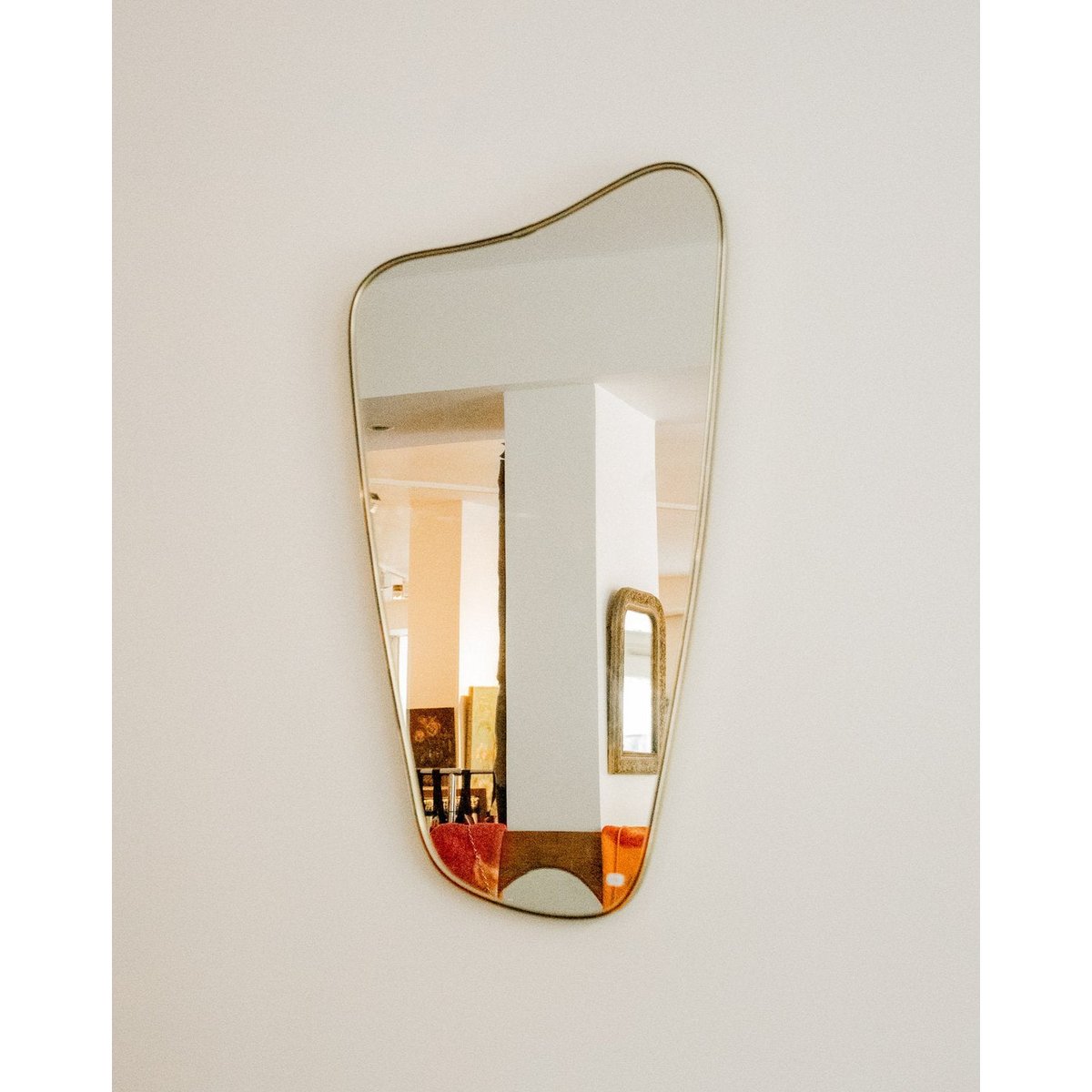 Miroir asymétrique Igor N°1018 - Bon état doré, DEBONGOUT