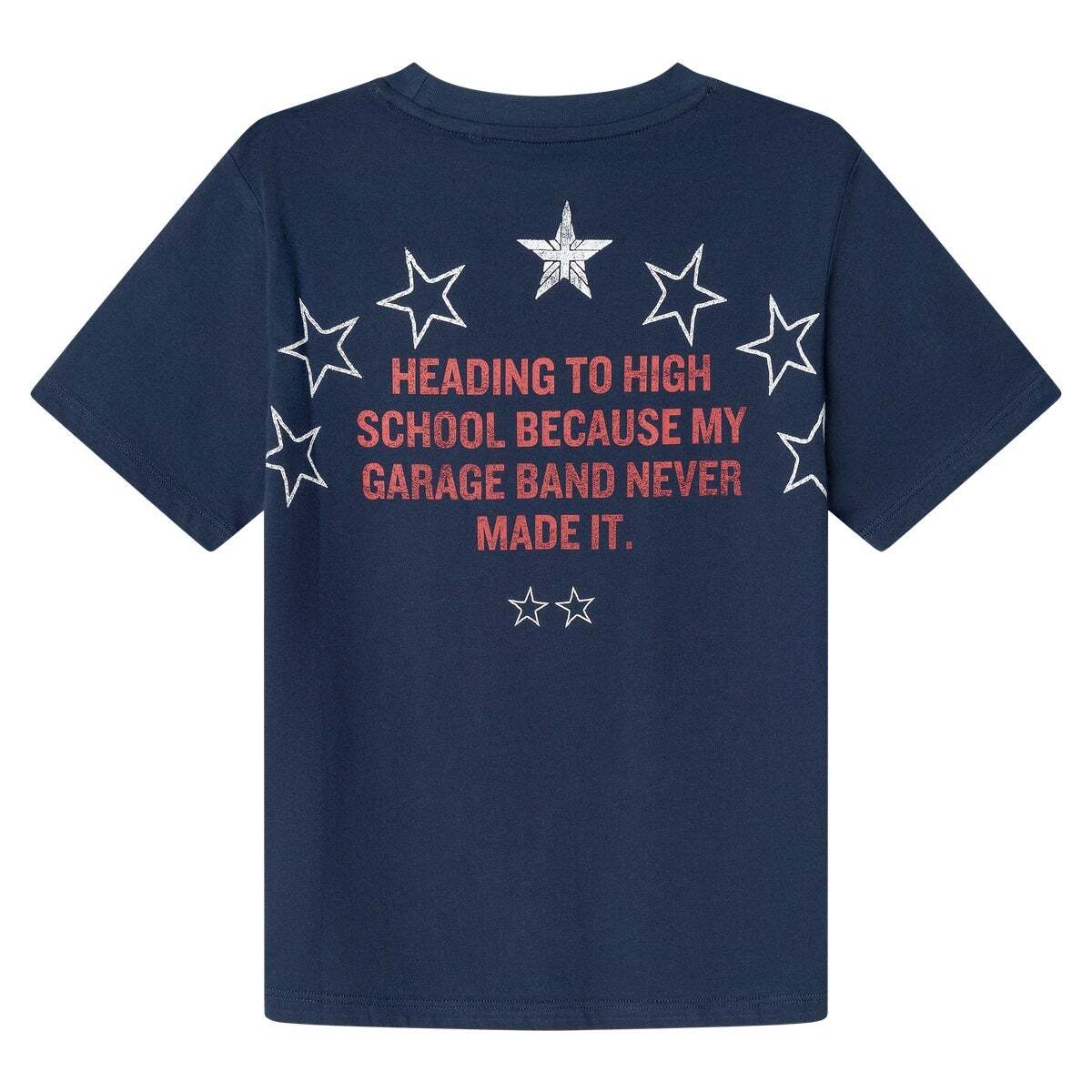 T-Shirt Coupe Regular Avec Imprimé Au Dos marine, PEPE JEANS