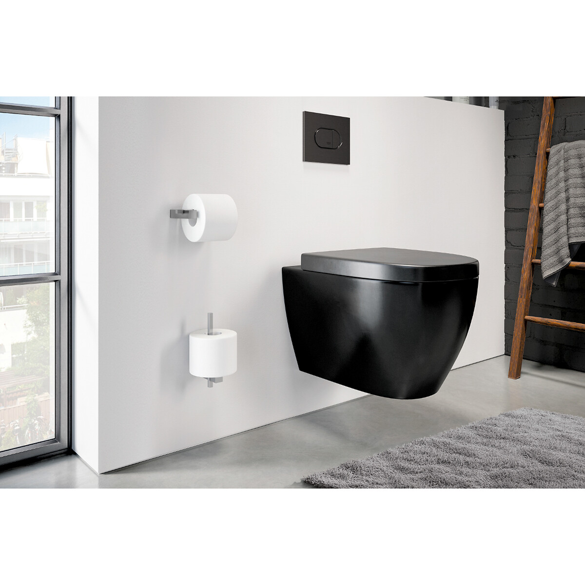 Suporte de papel higiénico Carvo, ZACK inox, ZACK