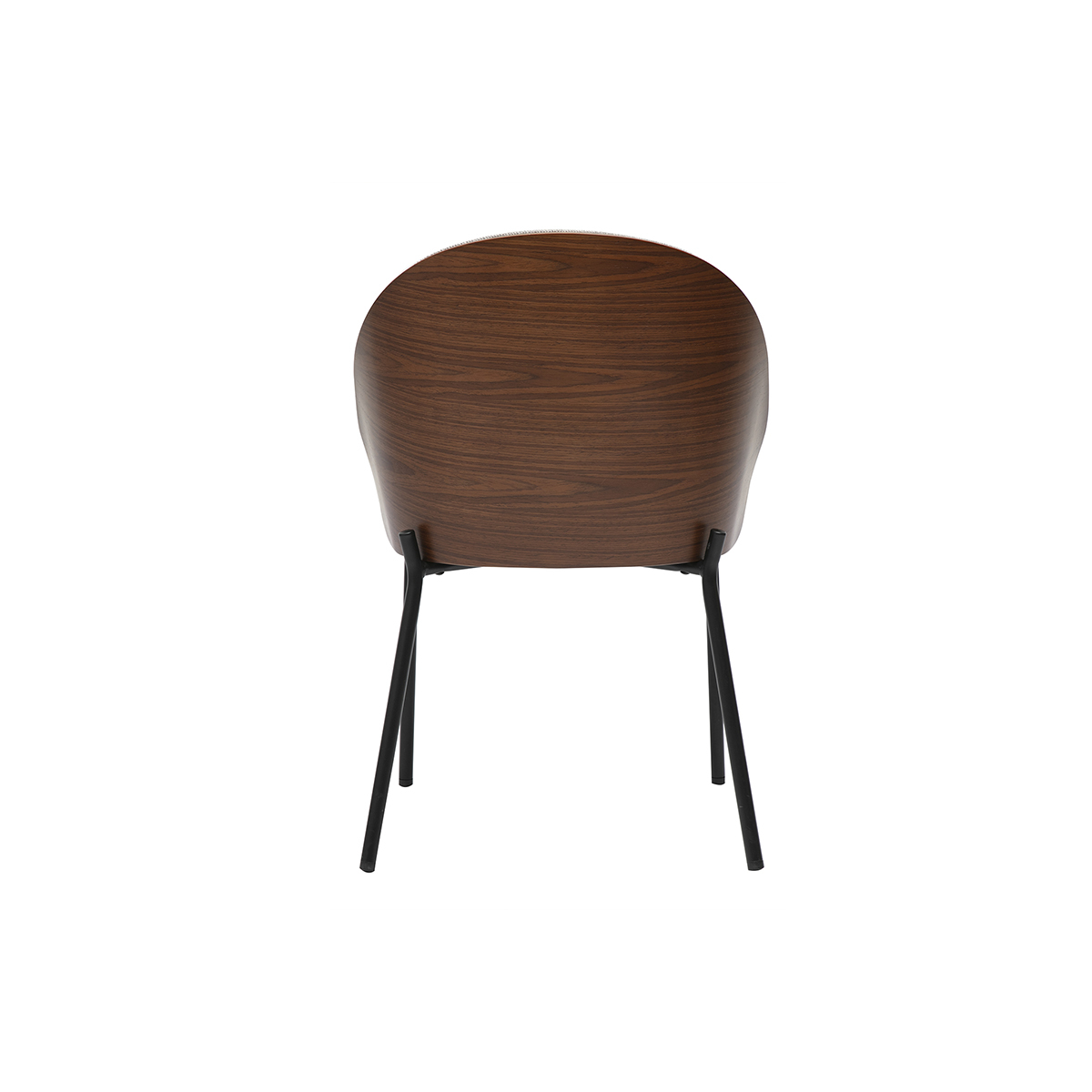 Chaises en tissu effet velours texturé beige, bois clair et métal (lot de 2) TUCSON gris, MILIBOO