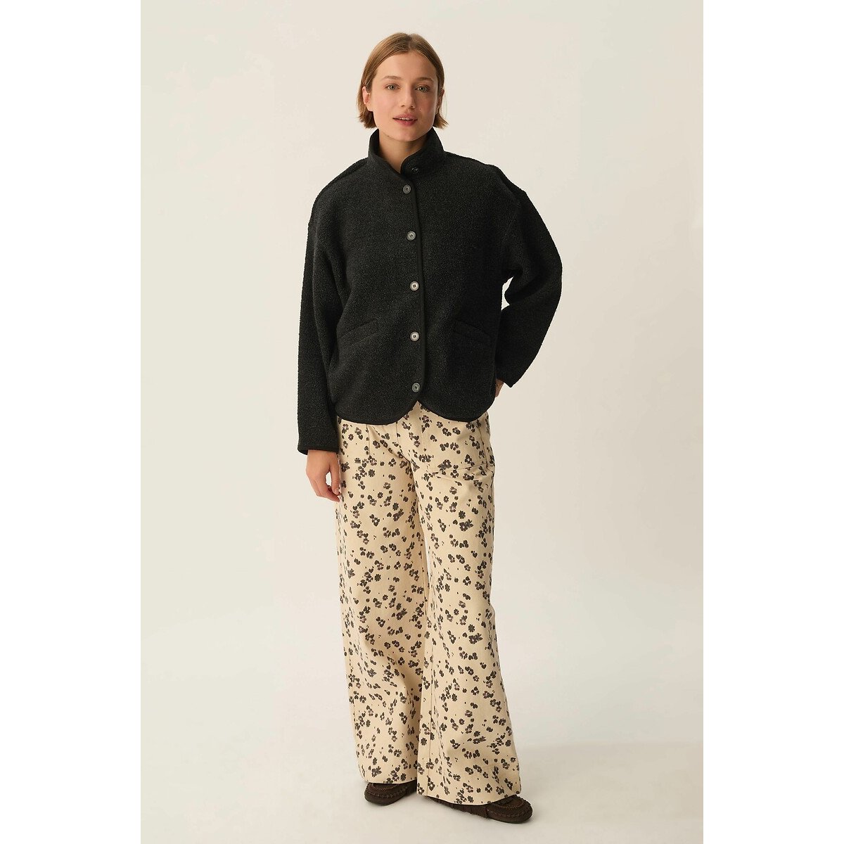 Zlavina Knitted High Neck Jacket 90000057, DES PETITS HAUTS