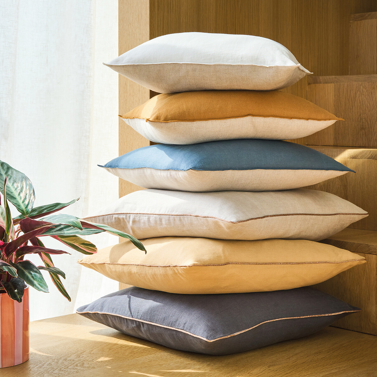 Housse de coussin Onega naturel, LA REDOUTE INTERIEURS