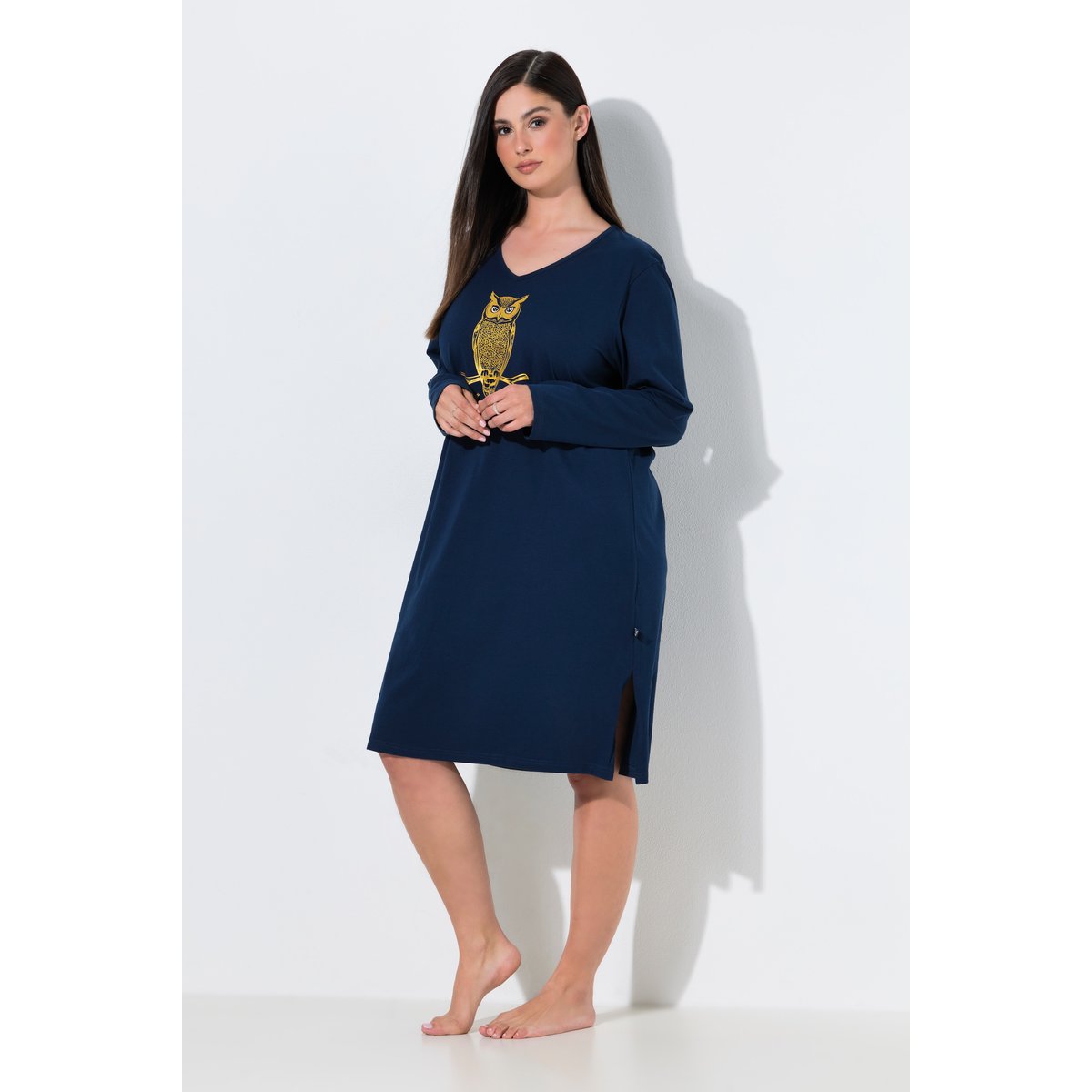 Chemise de nuit / grand T-shirt bleu nuit, ULLA POPKEN