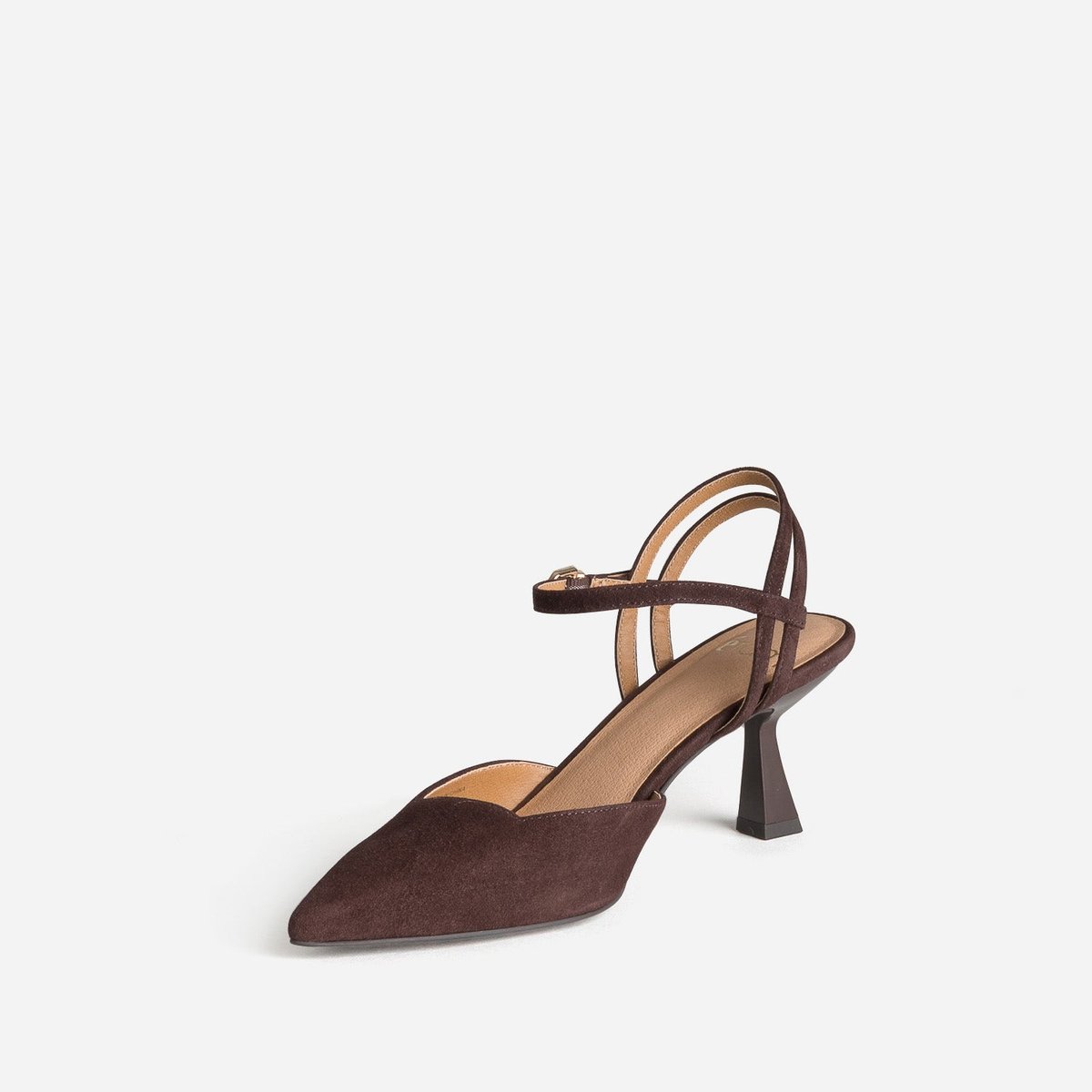 Escarpin en cuir ALWENA chocolat, ERAM