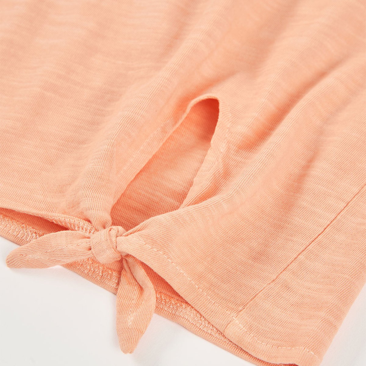 T-shirt fille coton orange, BOBOLI