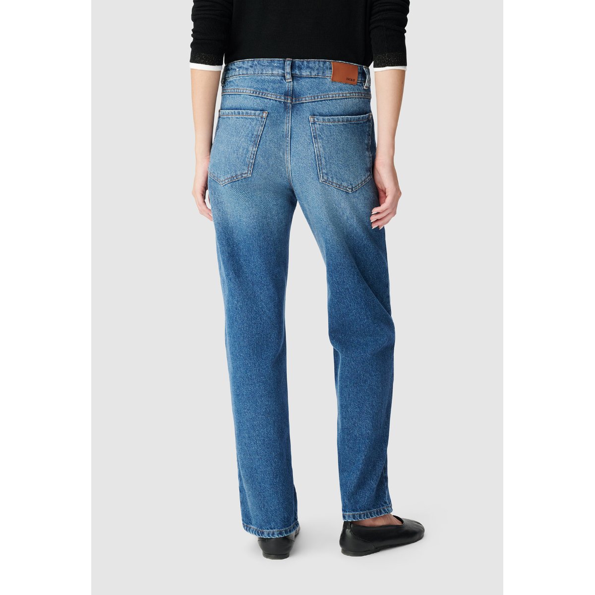 Jean droit 7/8e ANDERS bleu nuit, IKKS