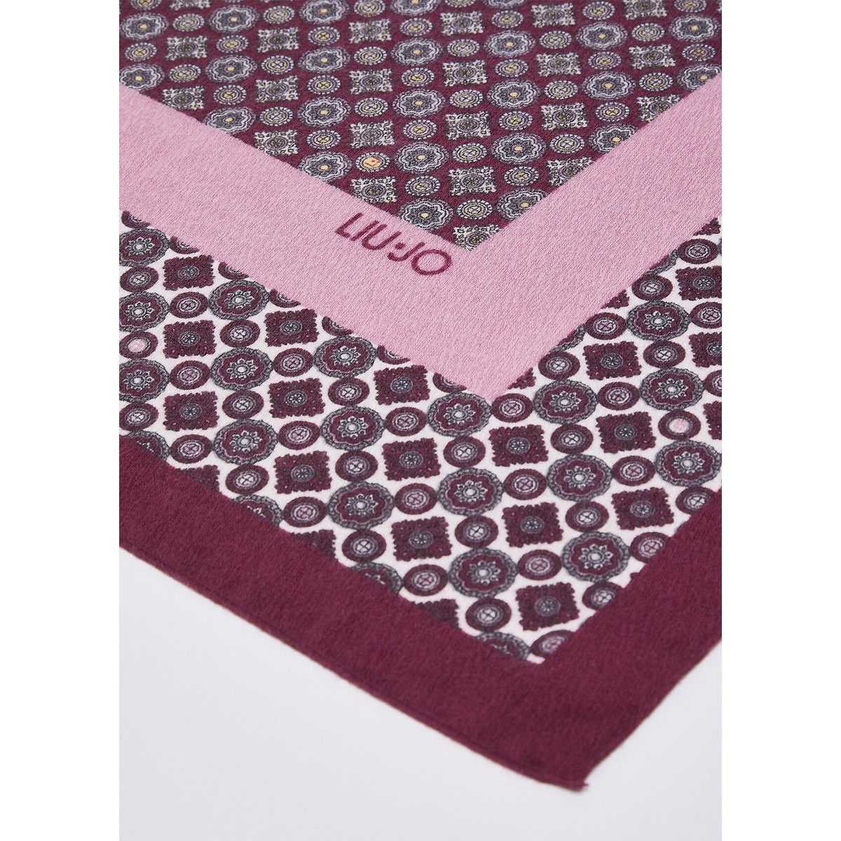 Foulard grand format avec imprimé rose, LIU JO