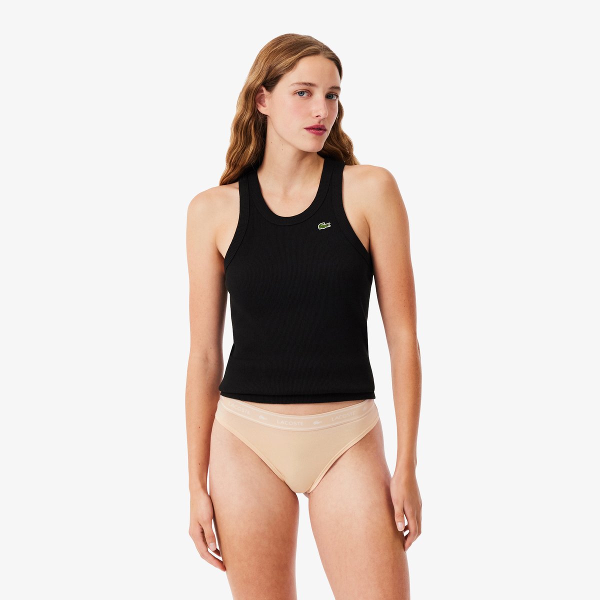 String coton stretch bande siglée beige-i89, LACOSTE
