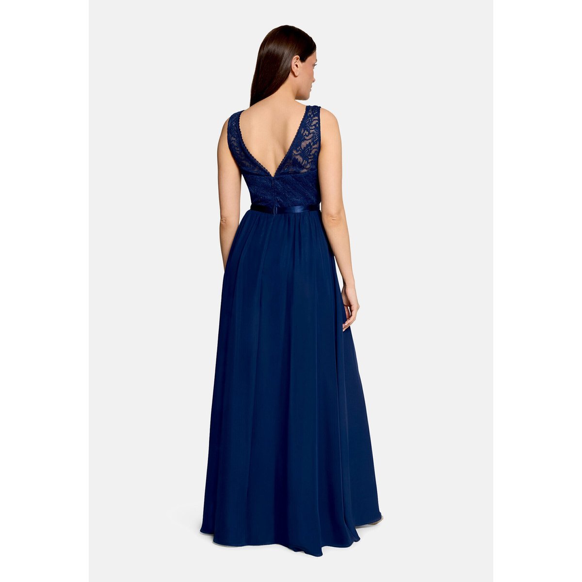 Robe de cocktail en dentelle festival blue, VERA MONT
