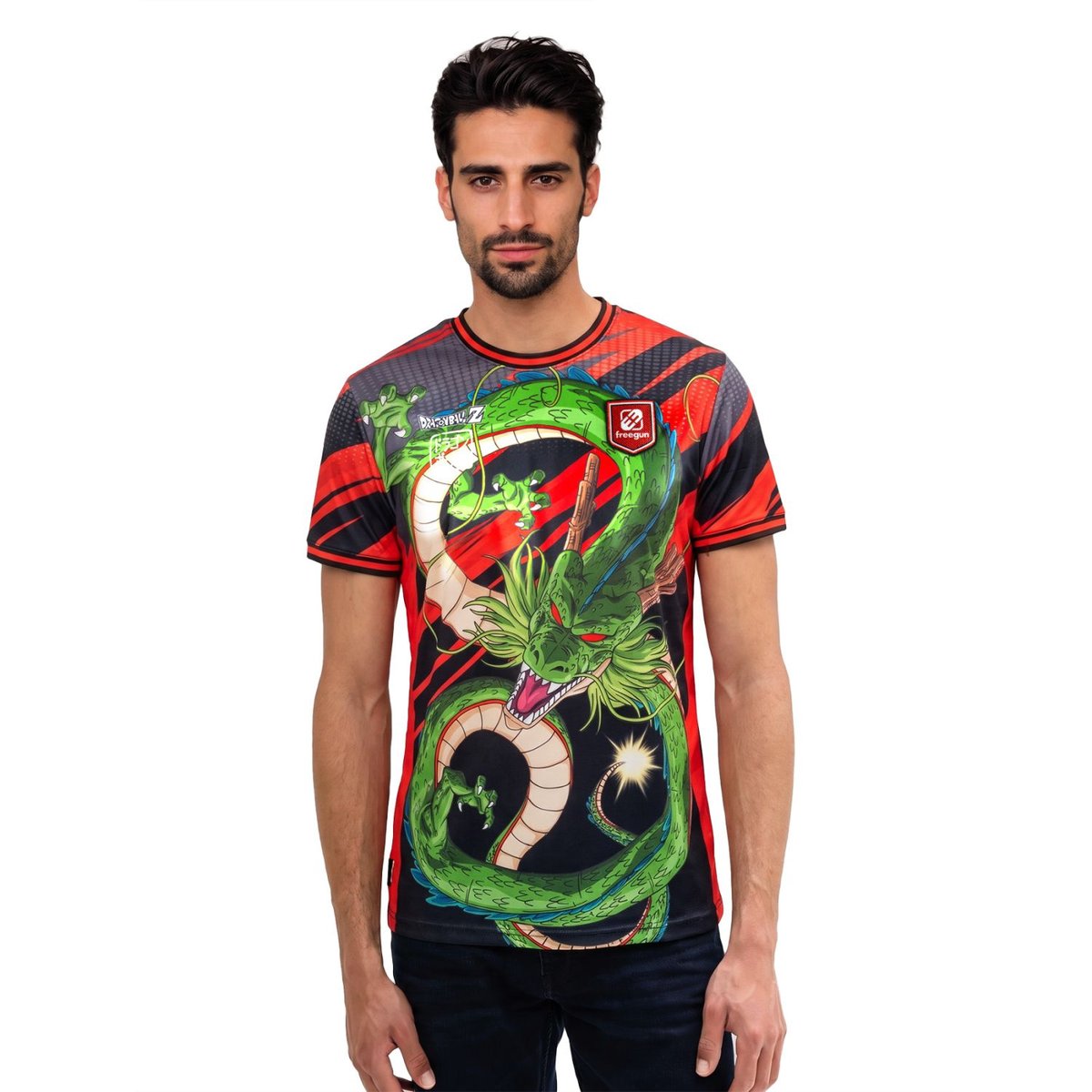 Jersey E-sport Dragon Ball Z noir/rouge/vert/jaune, FREEGUN