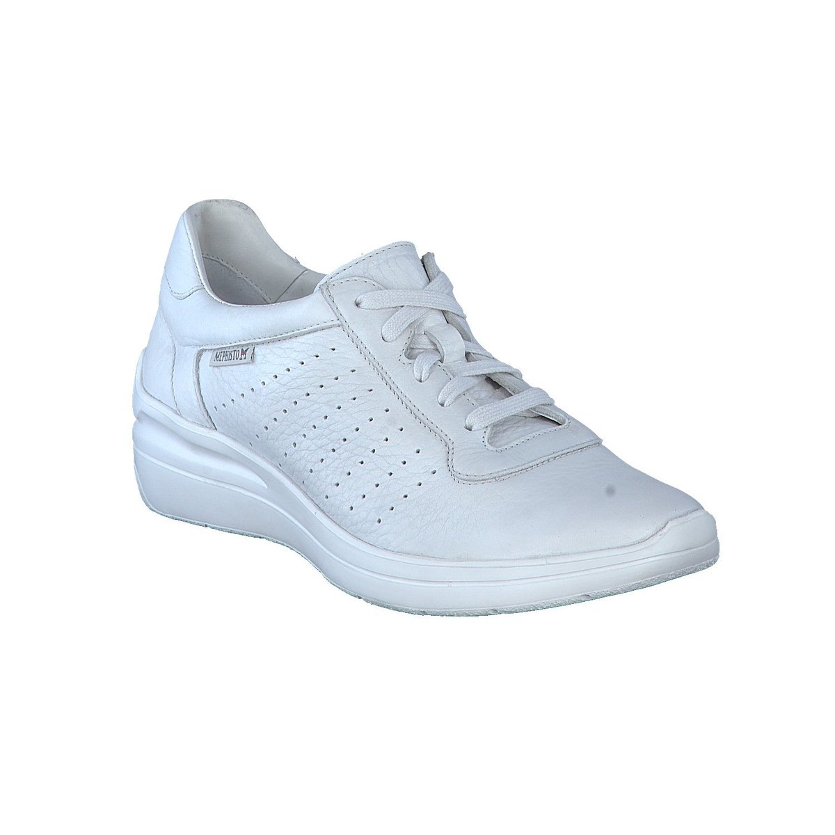 Baskets En Cuir Chris Perf blanc 5131, MEPHISTO