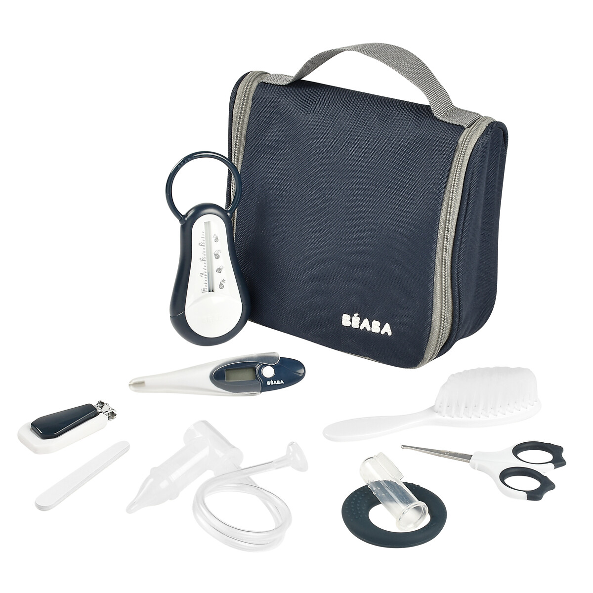 Trousse de toilette nomade 9 accessoires bleu nuit, BEABA