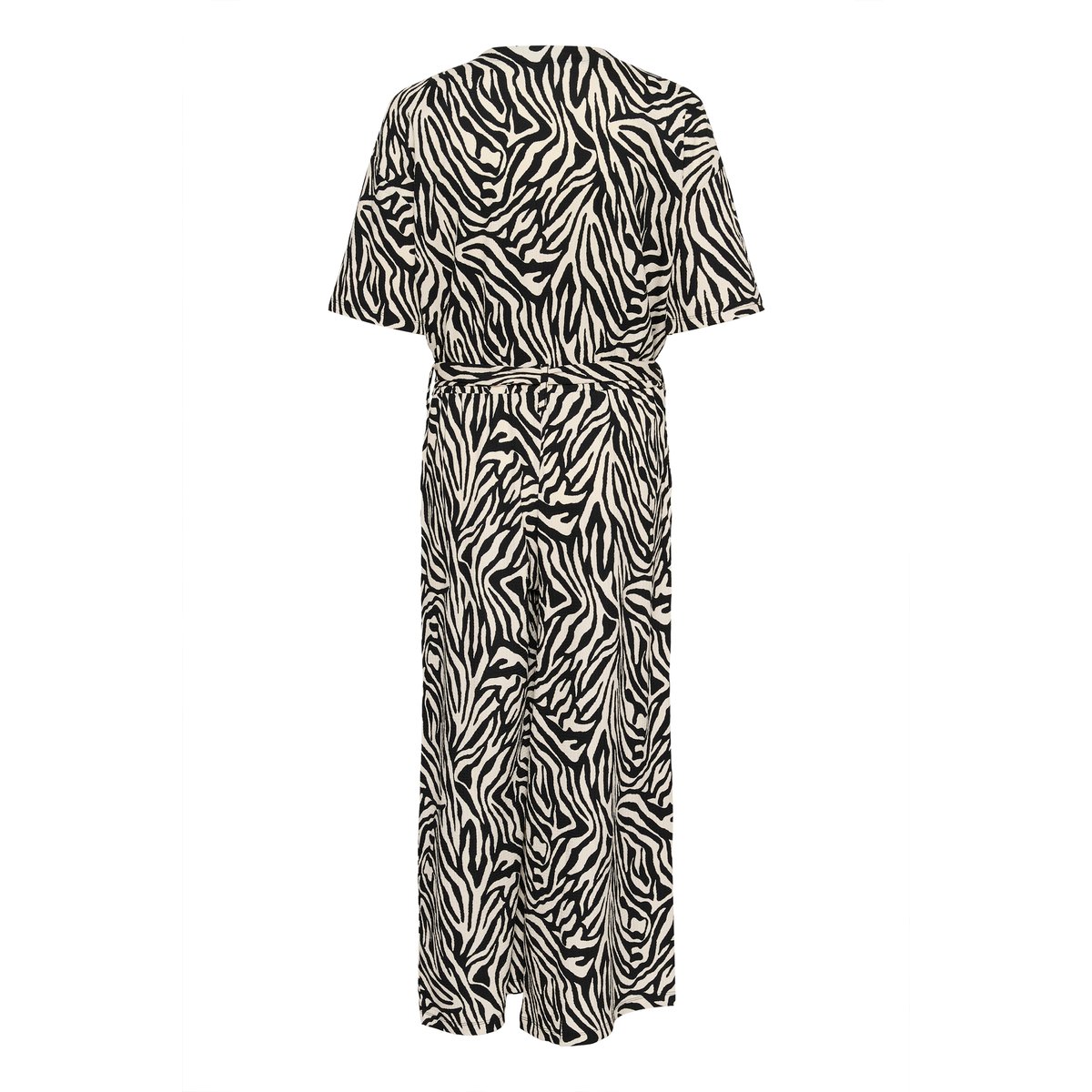 Jumpsuit beige moonstrucj/noir graphic, KAFFE