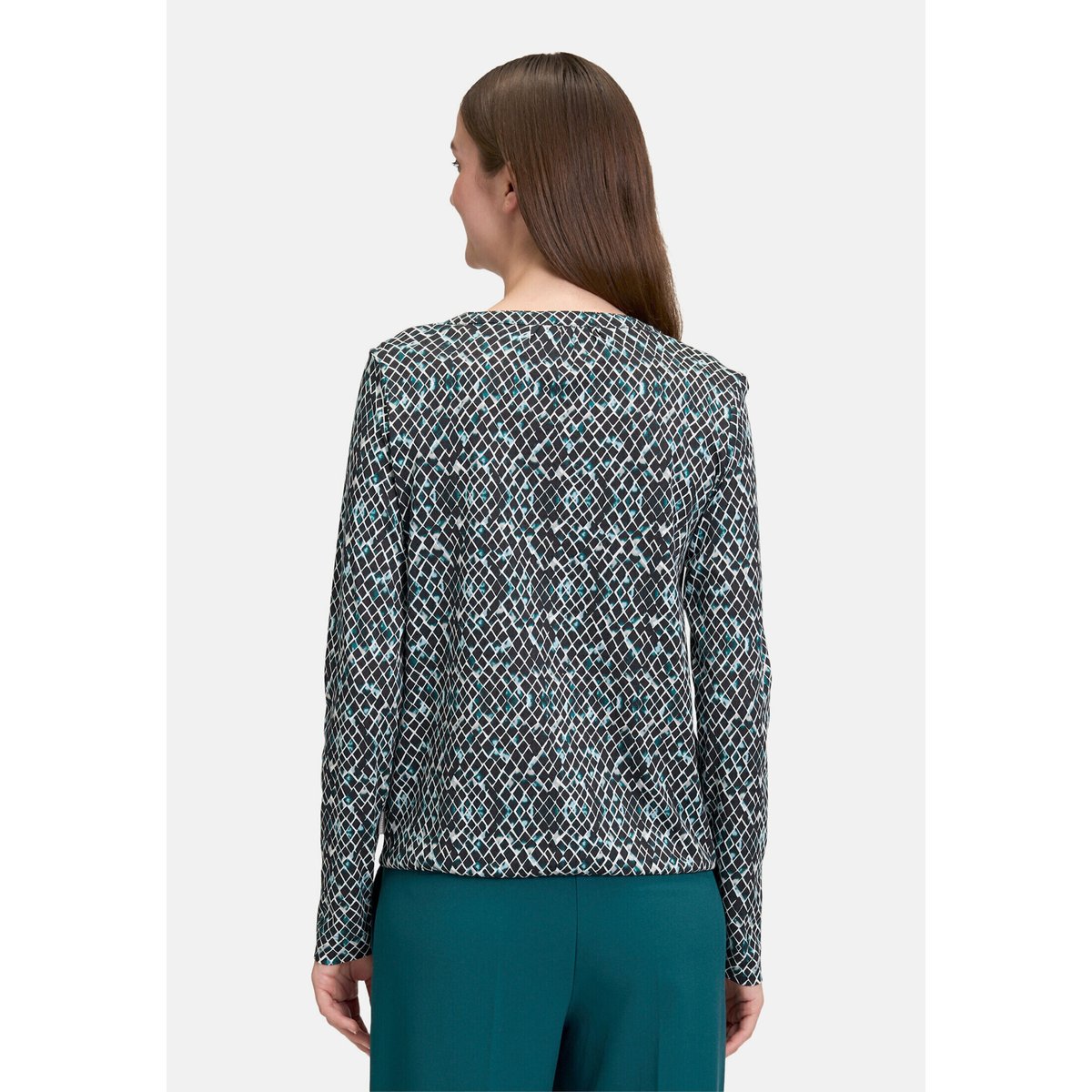 Haut casual à patte de fermeture invisible mint/black, BETTY & CO