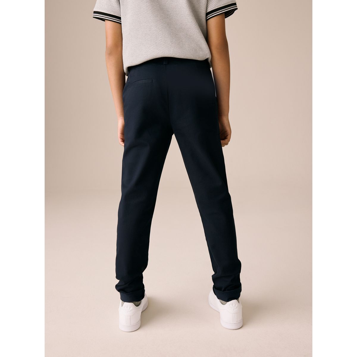 Pantalon chino haut de gamme bleu marine, NEXT