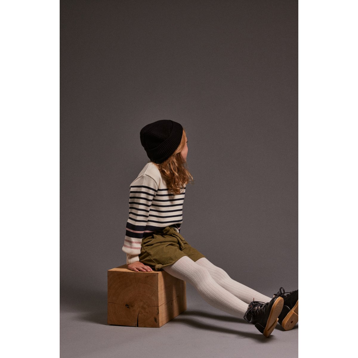 Short en velours KIDS oliva, ARMOR-LUX
