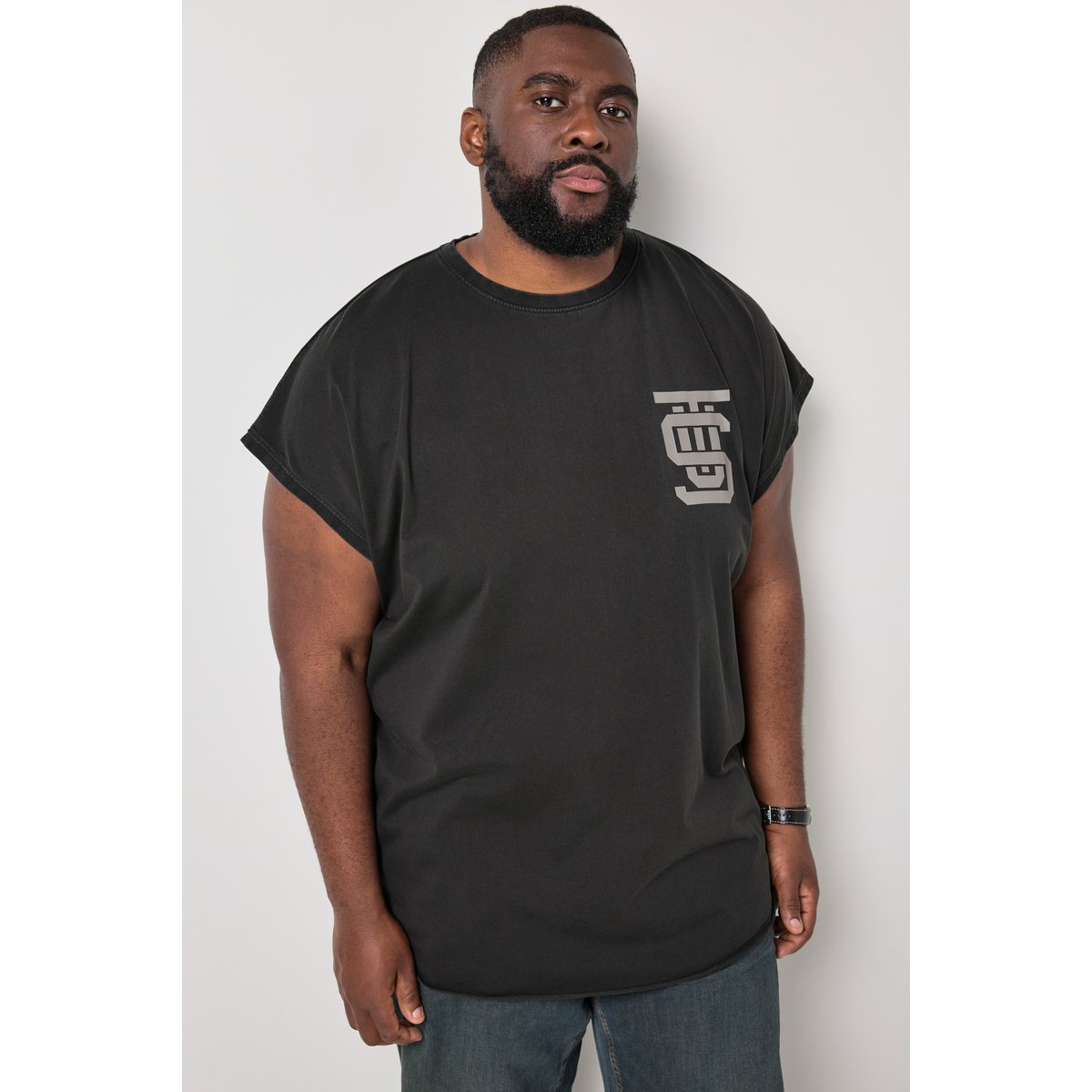 Débardeur oversize noir, STHUGE