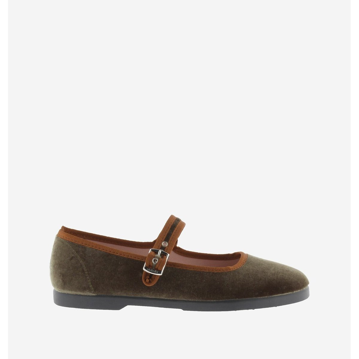 Ballerines talon plat kaki, VICTORIA