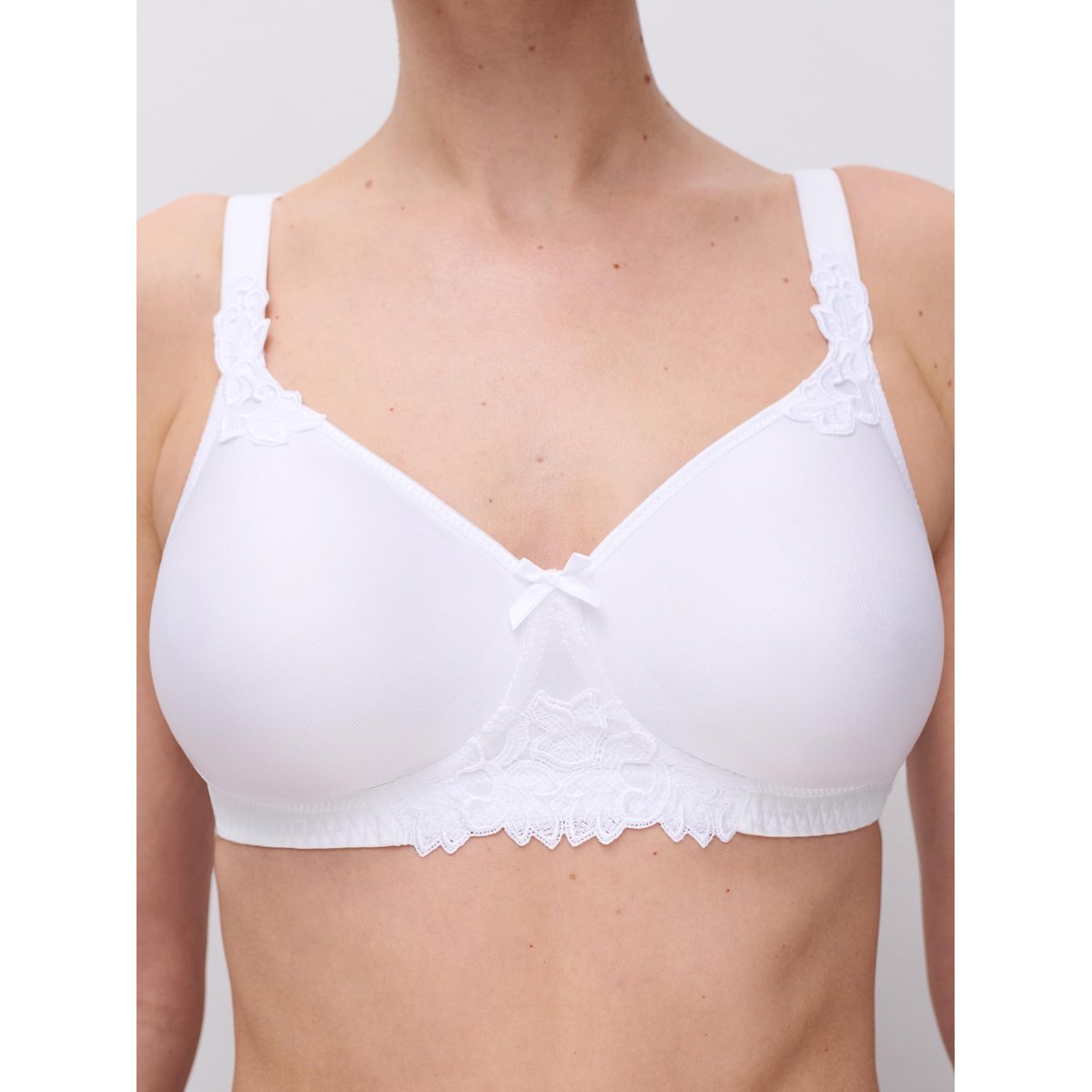 Soutien-gorge sans armature maintien HEDONA blanc, CHANTELLE