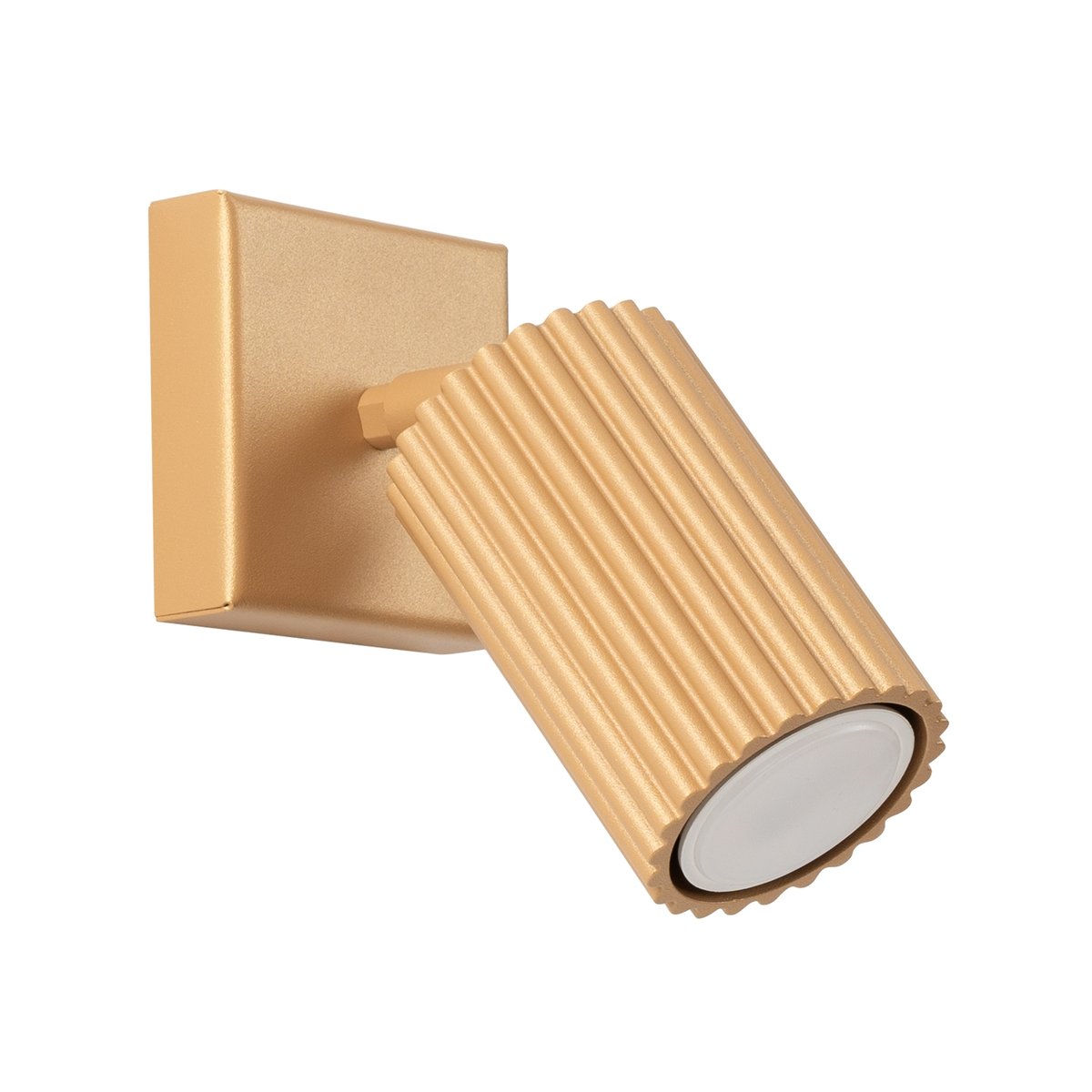 Applique Aluminium Doré GU10 1 Karbon jaune, EDEN