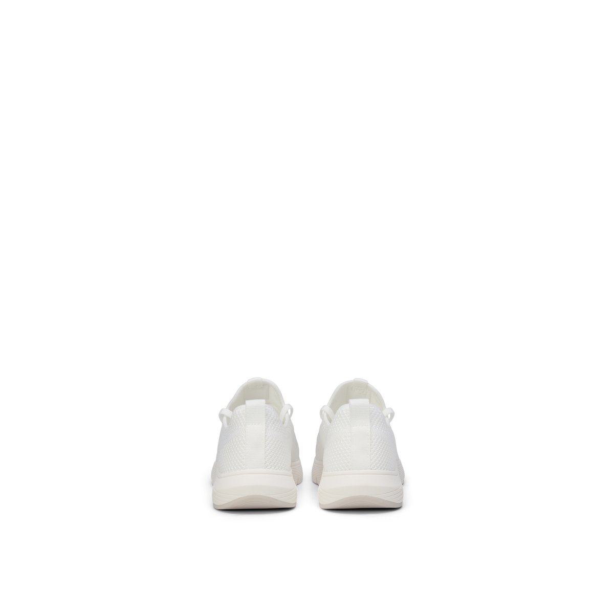 Baskets en tricot modèle Leila en polyester recyclé blanc, MARC O'POLO