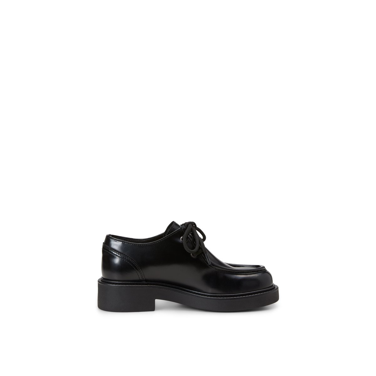Chaussures derby à lacets, modèle Perla en cuir de veau de première qualité noir, MARC O'POLO