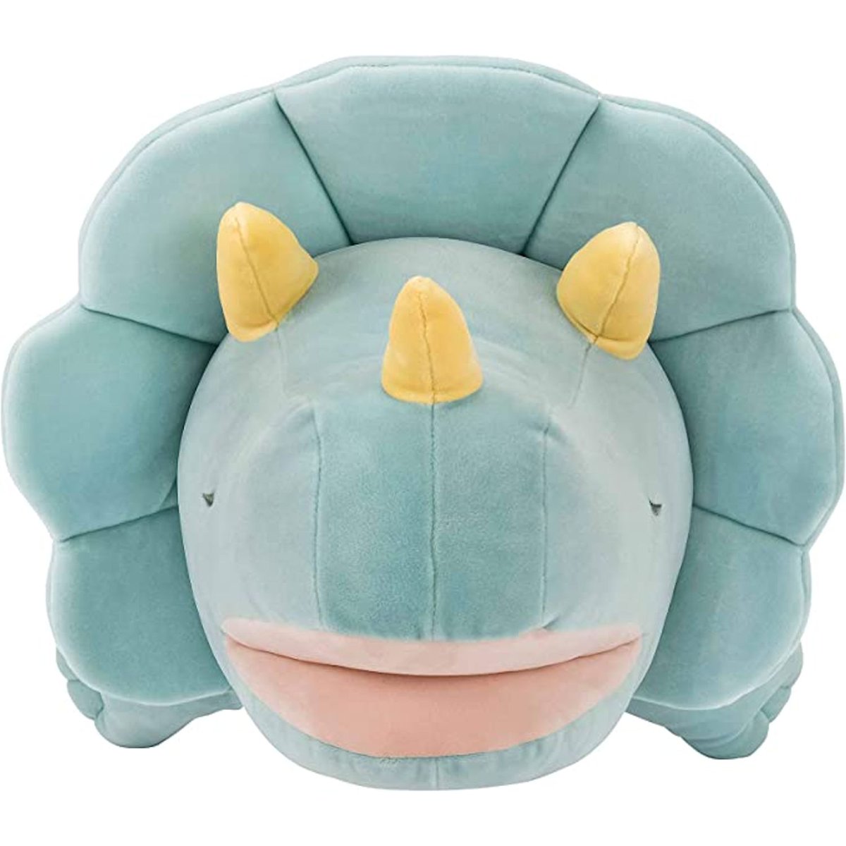 Peluche Tokikera le dinosaure bleu, jaune, rose, TROUSSELIER