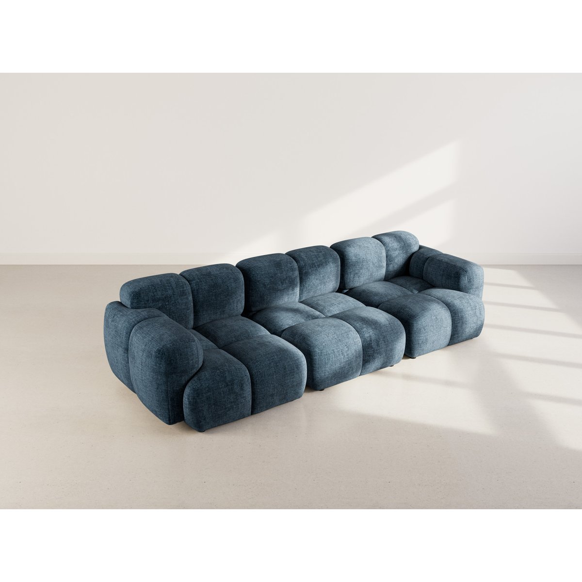 Canapé Modulable 3 places - GRACE bleu, BEST MOBILIER