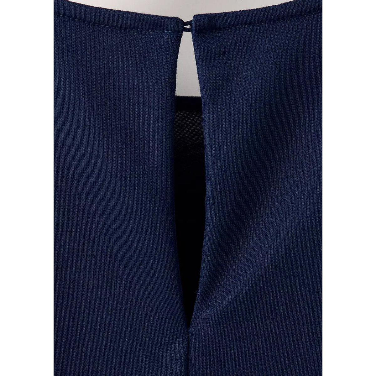 Robe en maille avec détail nœud bleu marine, MANGO