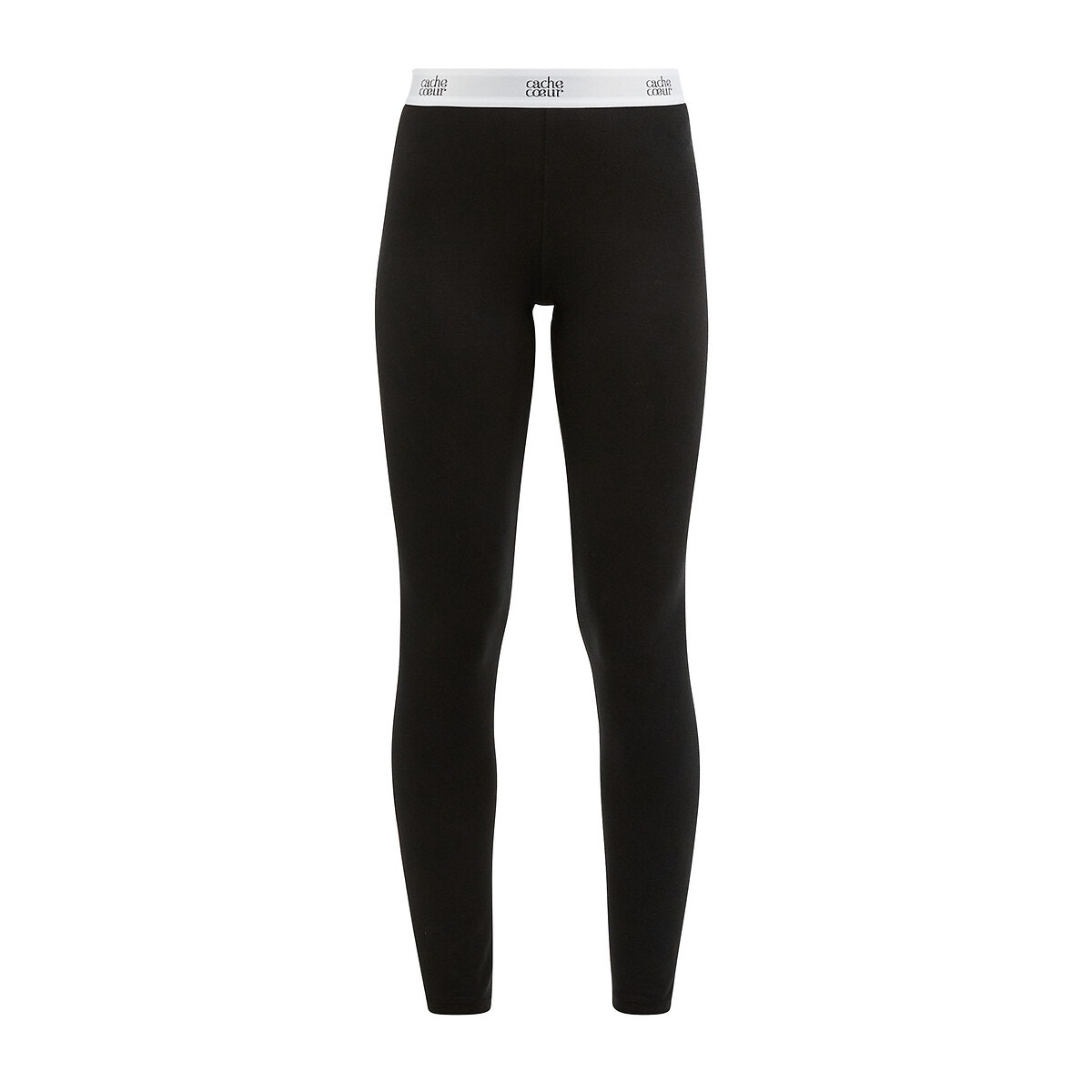 Leggings de maternité en tencel Life noir, CACHE COEUR