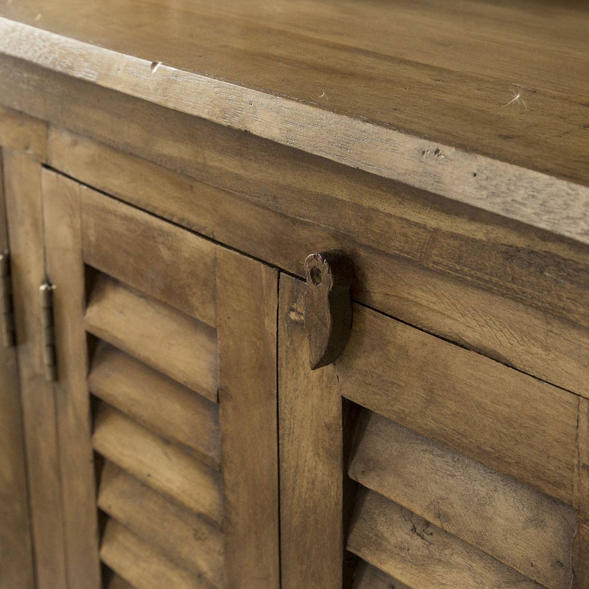 Buffet en bois recyclé AUBIN bois clair, MADE IN MEUBLES