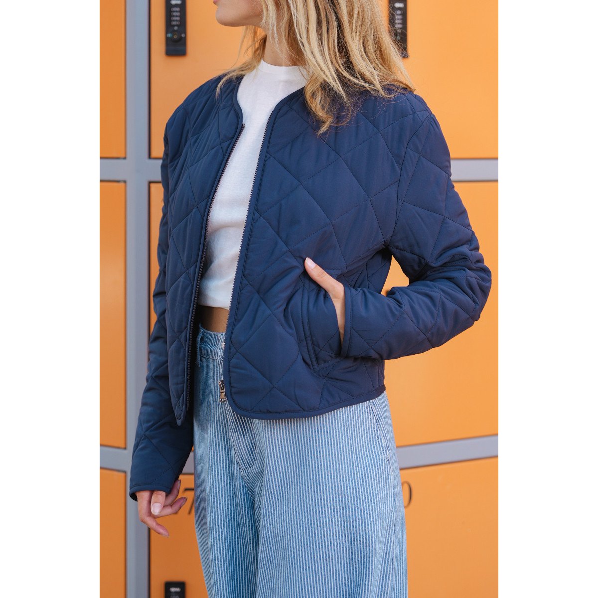 Veste matelassée navy blue, LILI SIDONIO