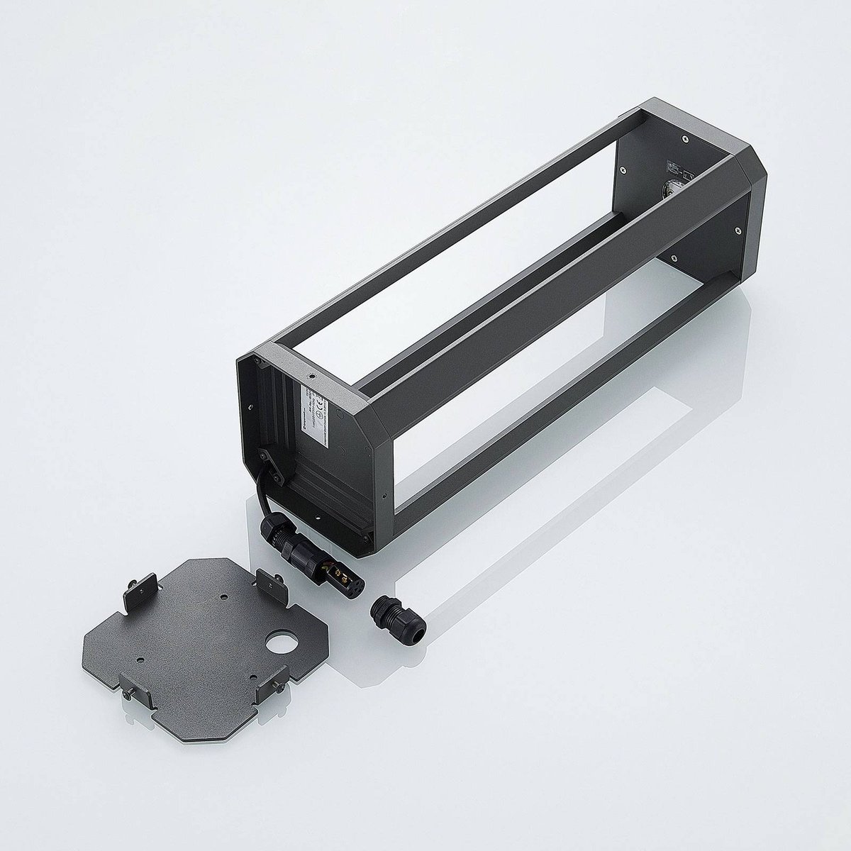 Luminaire extérieur en aluminium moderneLED anthracite, LUCANDE