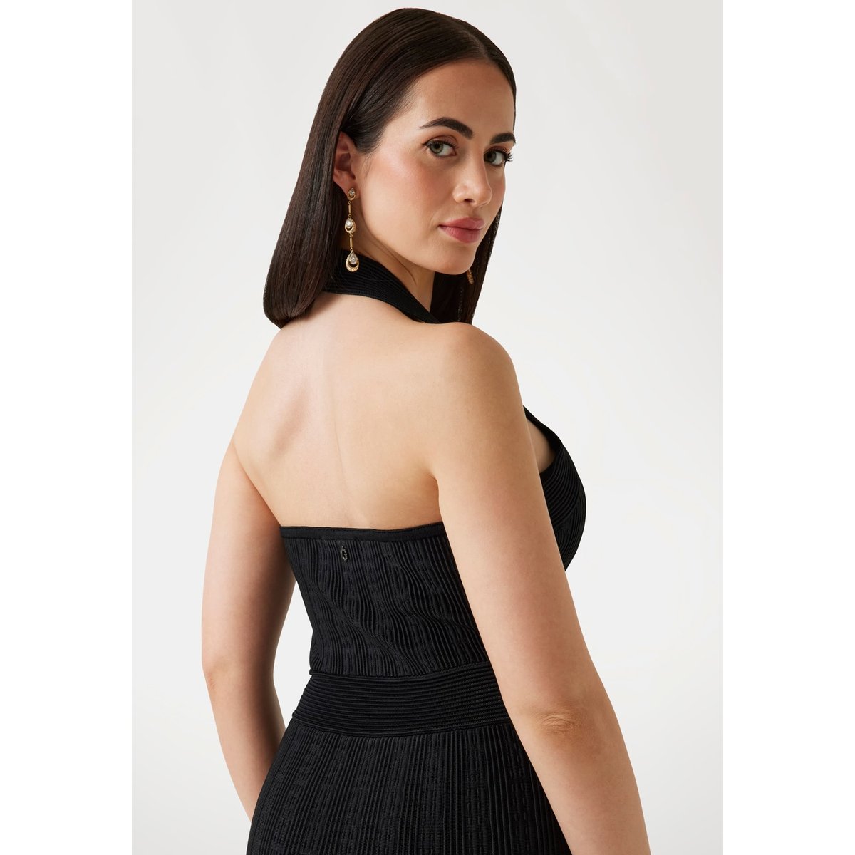 Robe-Pull Midi Patineuse noir, GUESS