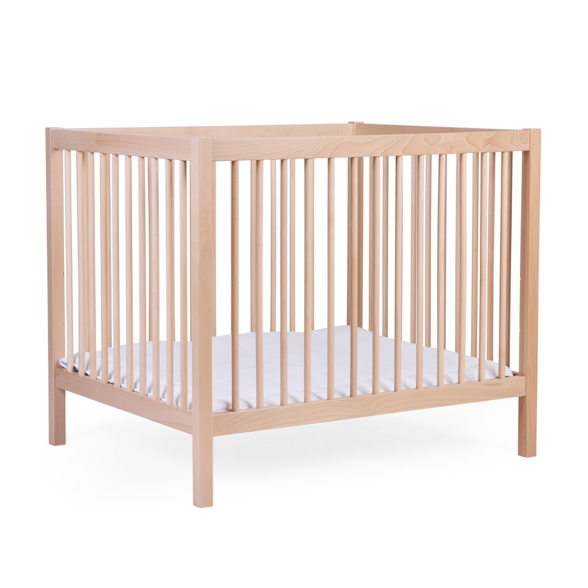 Parc pour bébé en bois + roues 95x75 cm PARC 98 naturel, CHILDHOME