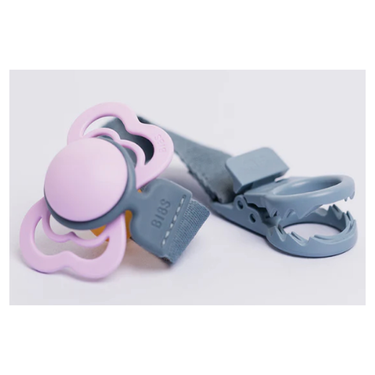 Attache sucette couleur Petrol couleur unique, Bibs