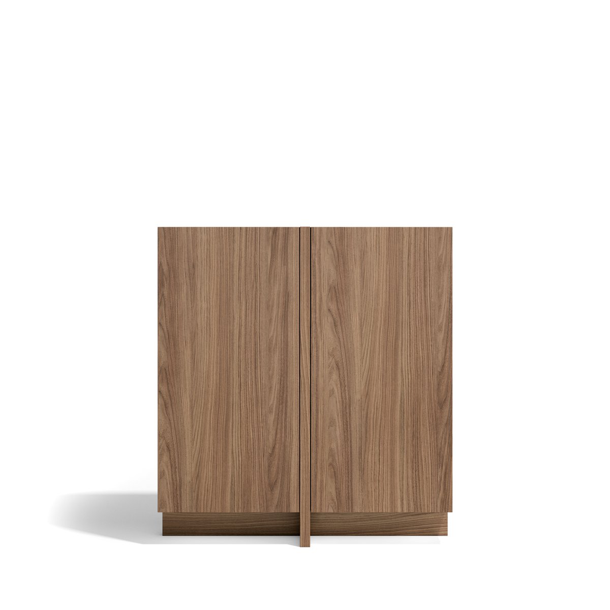 Buffet bas en placard 2 portes, SOHO noyer, HERDASA