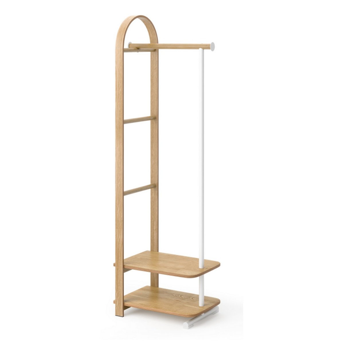 Portant vêtements meuble entrée  BELLWOOD bois clair, UMBRA