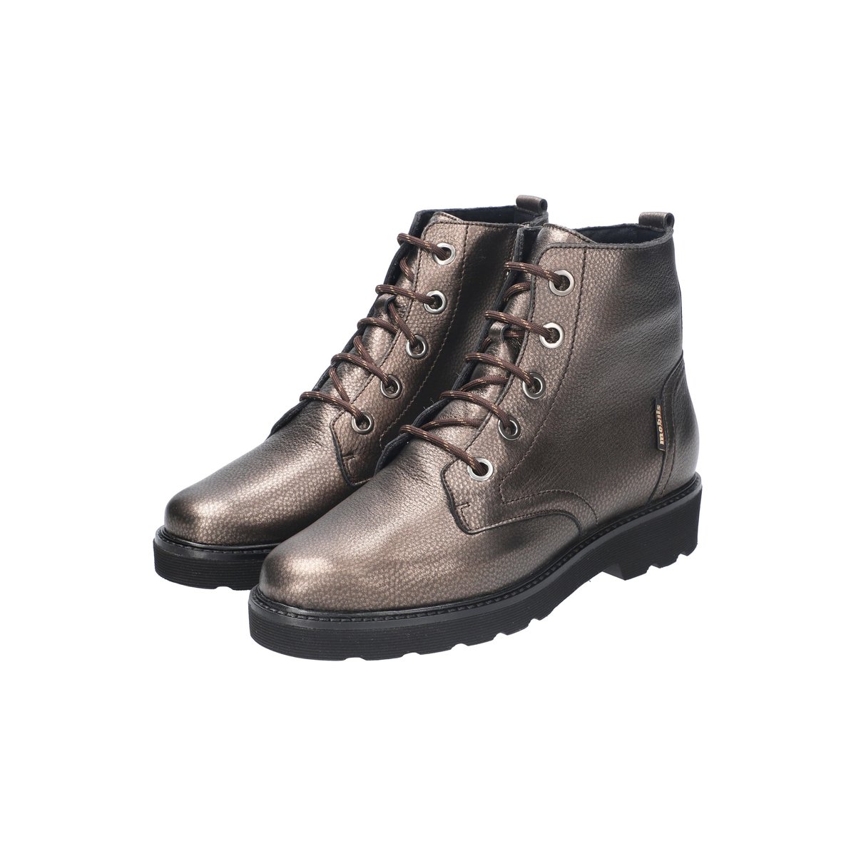Bottines en cuir ODALIA gris metallique 5.5, MEPHISTO