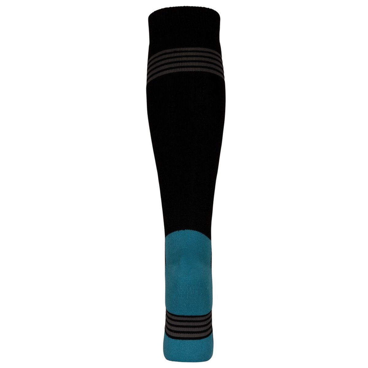 Chaussettes de ski motif/style rayures ICY noir / bleu sarcelle, TRESPASS