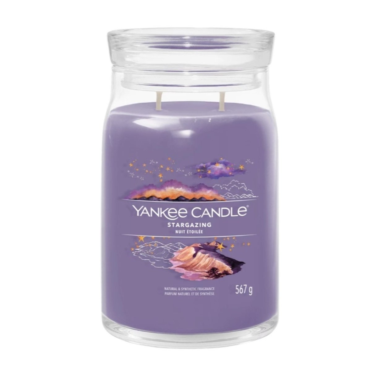 Bougie signature Nuit étoilée grand modèle - NUIT ÉTOILÉE violet, YANKEE CANDLE