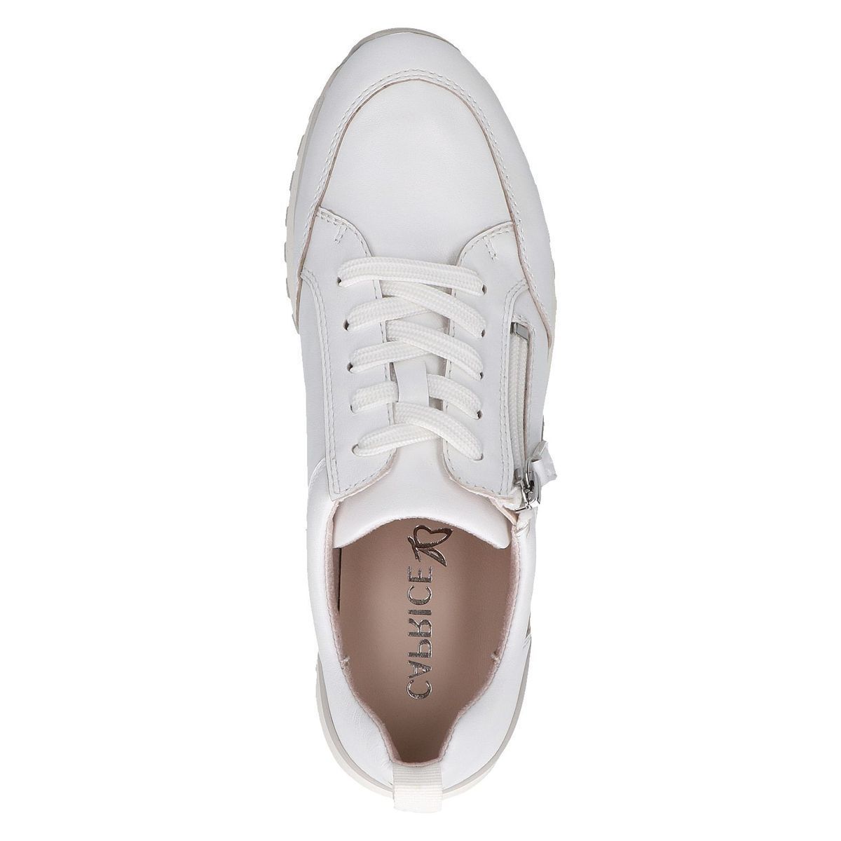 Basket en cuir blanc nappa, CAPRICE