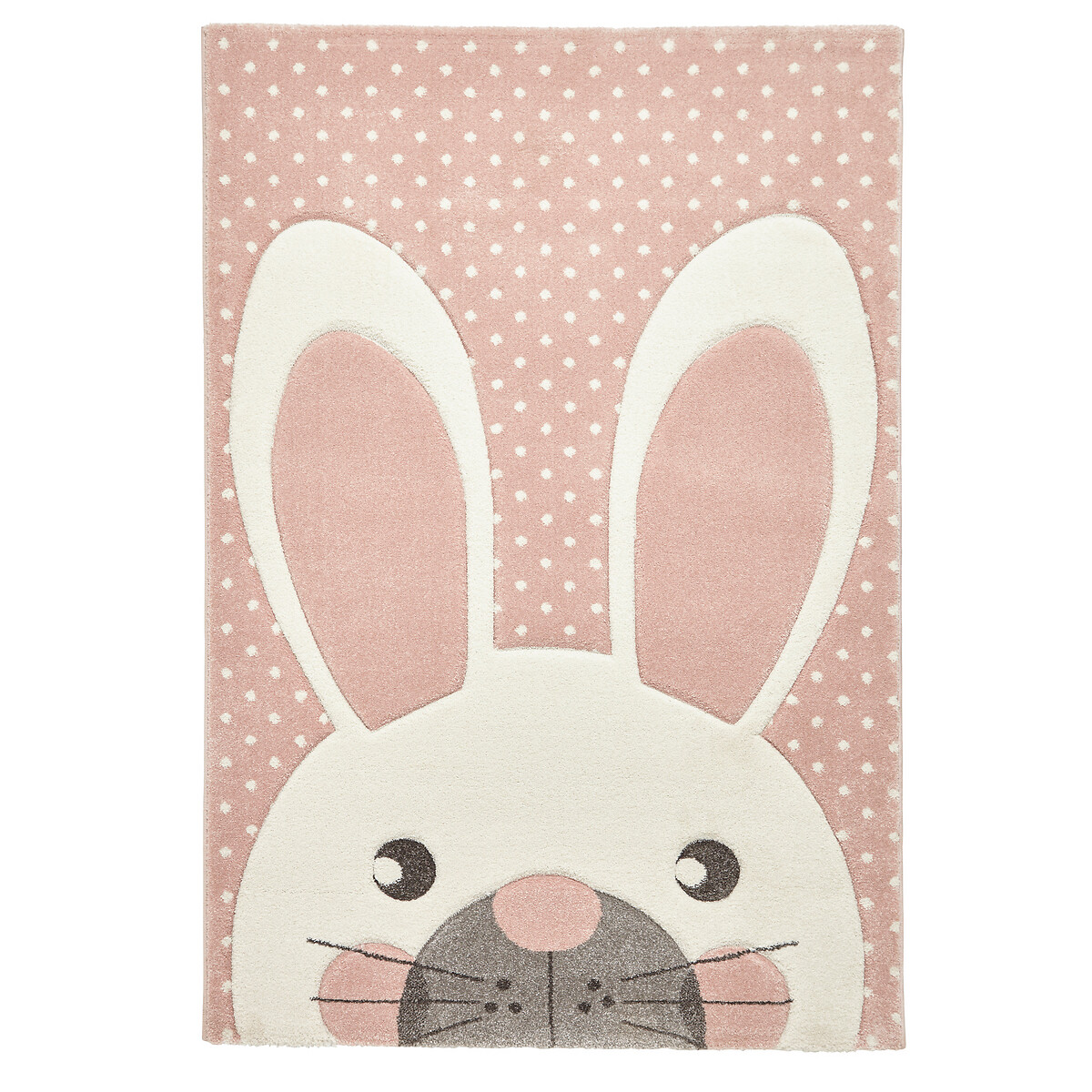 Kids Bunny Spot Patterned Rug pink, SO'HOME