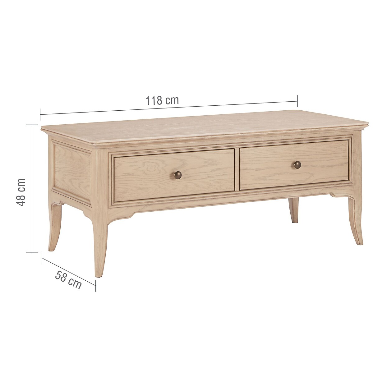 Toulon Oak Coffee Table light oak wood, WILLIS & GAMBIER