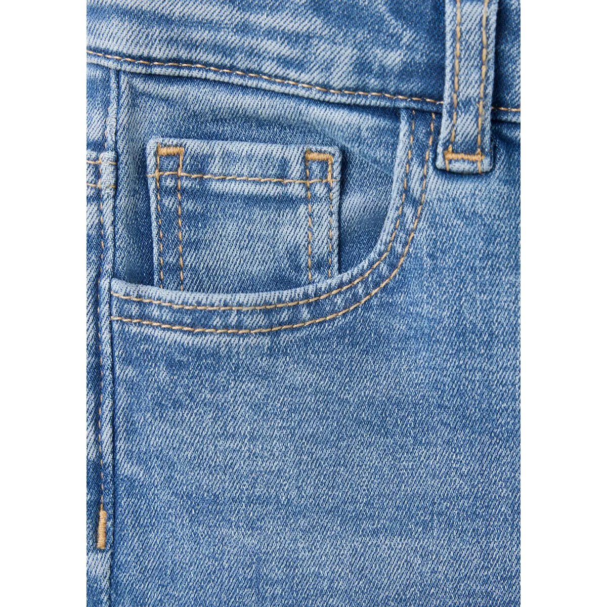 Jean flare triple à bouton bleu moyen, MANGO BABY