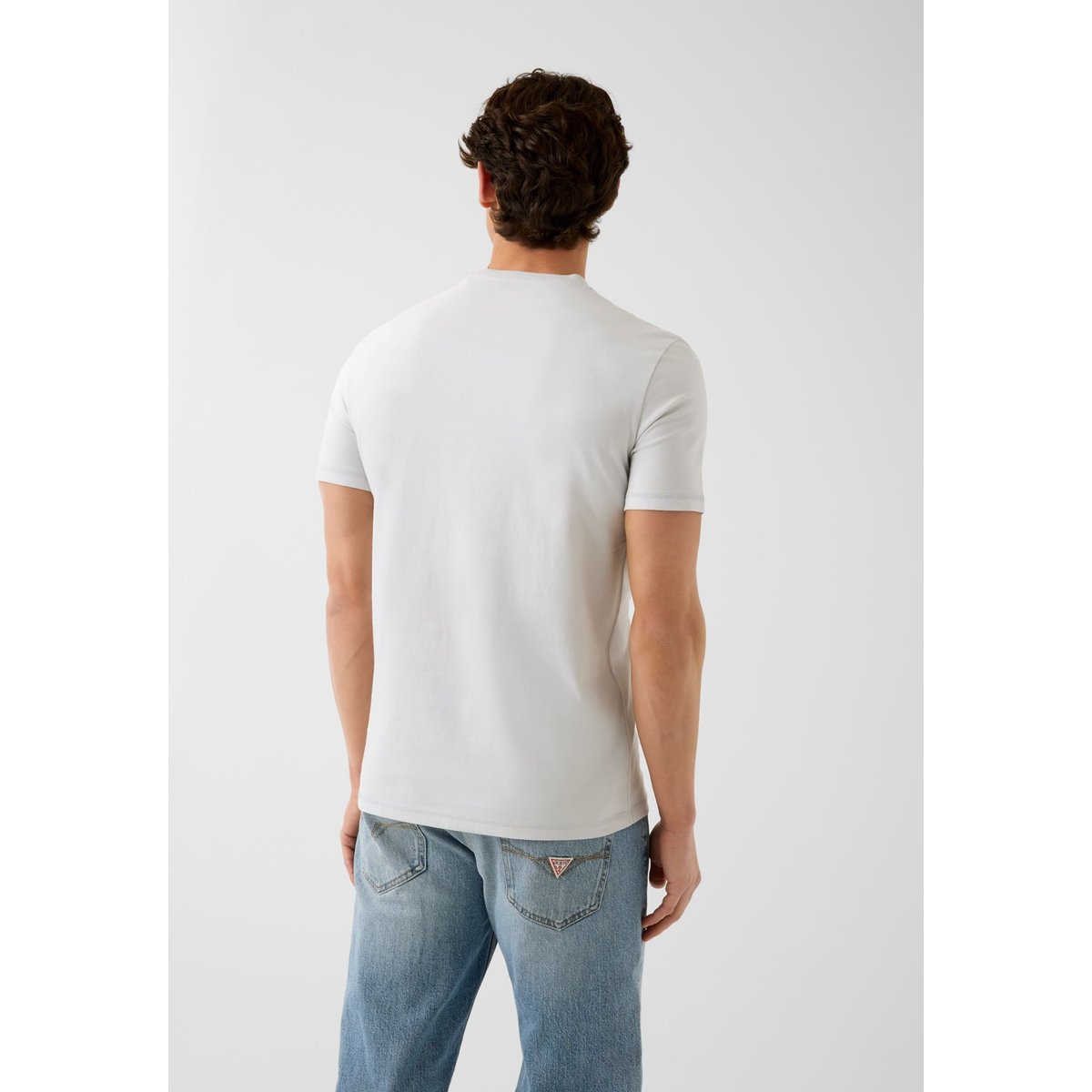 T-Shirt Imprimé gris clair, GUESS