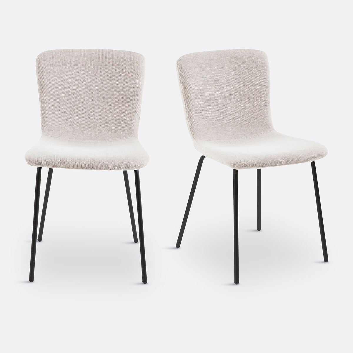 Lot de 2 chaises Gillian ecru, SO'HOME