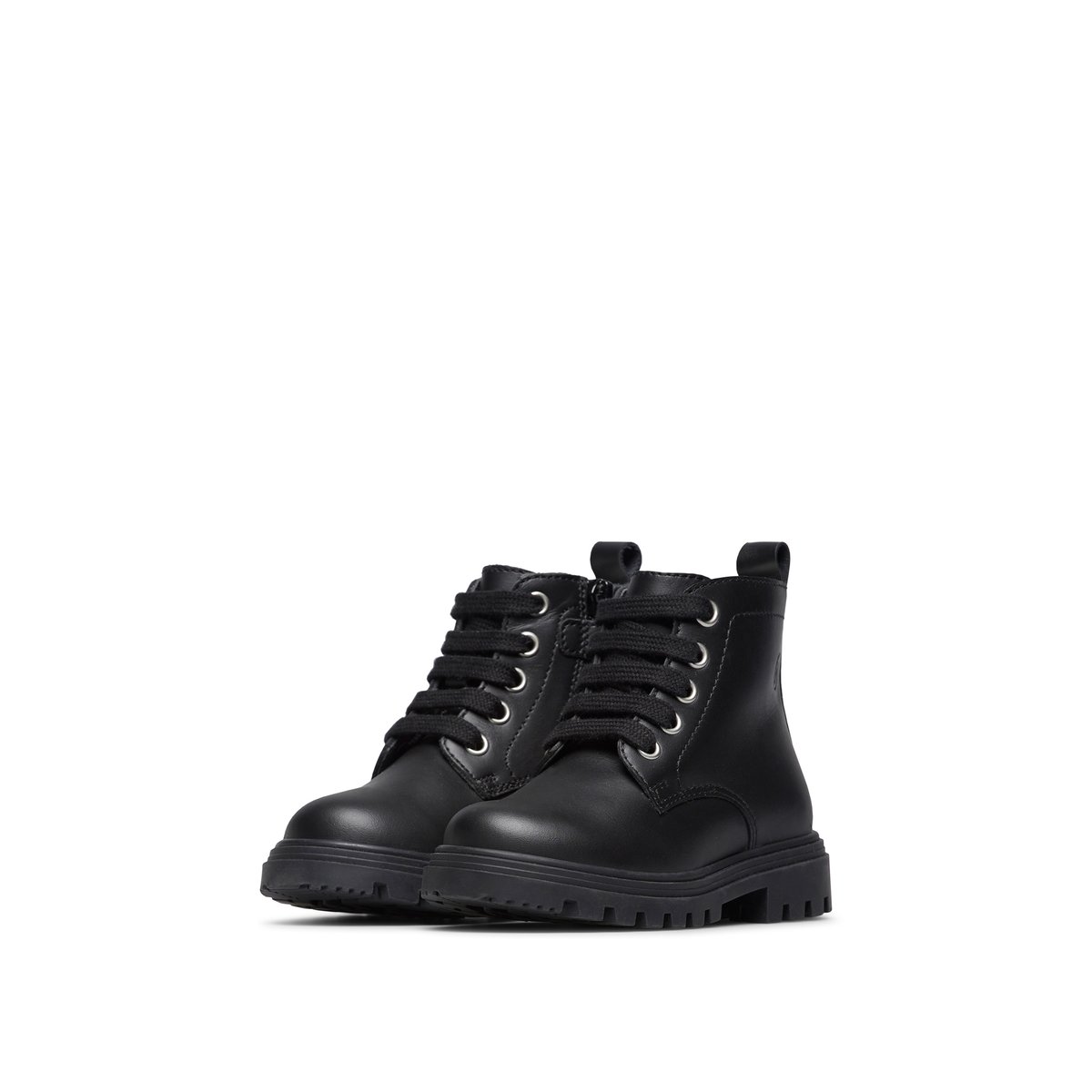 Chaussures premiers pas en cuir MAKKI ZIP noir-, NATURINO
