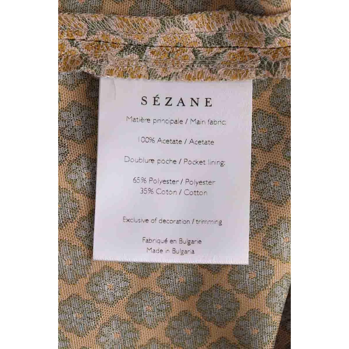 Pantalon droit - Très Bon État jaune, SEZANE
