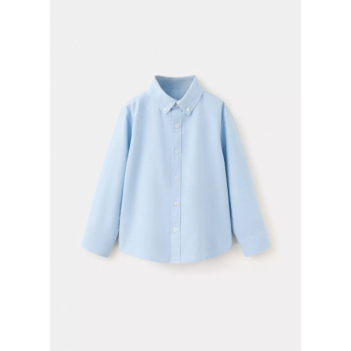 Chemise oxford en coton bleu ciel, MANGO BABY